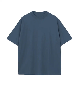 Camiseta Corta Holgada de Algodón 100% Estilo Urbano Vintage con Estampado Gráfico Personalizado y Lavado Ácido para Hombre, Novedad 2026 - Product Image 2