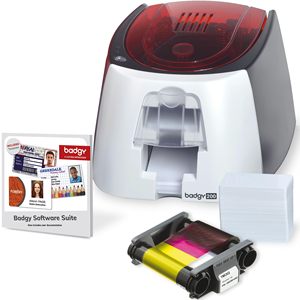 Imprimante de cartes plastiques Badgy 200 avec logiciel de conception de badges Studio+ ID pour impression couleur - Product Image 1