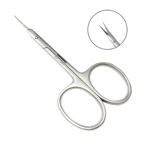 Ciseaux à cuticules russes professionnels de haute qualité en acier inoxydable plaqué or avec lames affûtées - Product Image 3