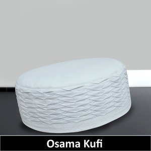 Chapeau de prière Kufi pour homme USAMA, polyester et coton de qualité supérieure, finition de haute qualité, logo personnalisé, style décontracté - Product Image 4
