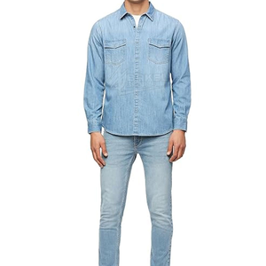 Meilleures chemises décontractées pour hommes 100% coton Séchage rapide Col montant Tissu tricoté doux Respirant Vêtements pour adultes - Product Image 3