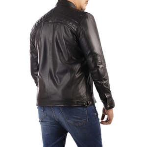 Veste en cuir coupe-vent durable pour hommes Qualité supérieure Offres Spéciales Vêtements pour hommes de meilleure conception avec vestes compétitives Service OEM - Product Image 4