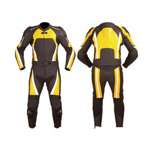 Combinaison de course moto pour homme OEM, en cuir, anti-UV, manches longues, broderie 3D personnalisée avec votre design et logo - Product Image 1