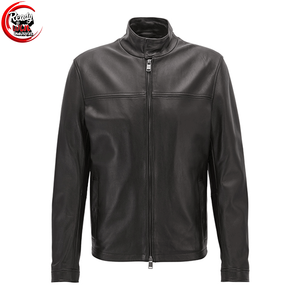 Chaqueta de Invierno para Hombre de Lona y Cuero con Cuello Alto, Estilo Urbano, Bolsillos Delanteros Personalizados, Impermeable y Transpirable, Alta Calidad - Product Image 3