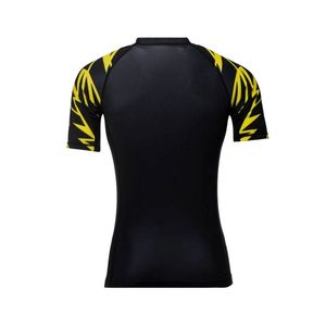 เสื้อรัดกล้ามเนื้อ MMA แบบพรีเมียมสั่งทำพิเศษ แขนสั้น แห้งเร็ว 240 กรัม โพลีเอสเตอร์/ไนลอน พิมพ์ลายดิจิทัล สำหรับผู้ใหญ่ ทั้งชายและหญิง - Product Image 3