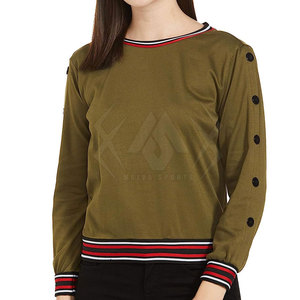 Ropa de moda Sudaderas de mujer personalizadas Sudaderas de mujer de manga larga de diseño personalizado - Product Image 1