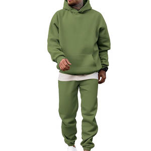 ชุดเซ็ทลำลองผู้ชายแบบสองชิ้น ผ้าคุณภาพสูง ไม่มีลาย พิมพ์โลโก้ได้ตามต้องการ - Product Image 1