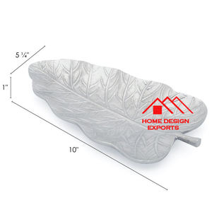 Plato decorativo de hoja chapada en oro de gran venta, porciones de tendencia para boda y fiesta, pedido mínimo de 100 Uds. - Product Image 4