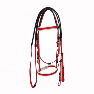 Brida Ecuestre de PU Innovadora para Caballos de Pakistán, Combinación de Brida Cruzada con Personalización Disponible, Modelo QHP-0684 de CALIDAD - Product Image 4