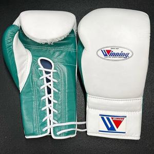 High Quality Professional Black Genuine Leather Lace-Up Boxing <b>Gloves</b> for Kickboxing Sparring-Lightweight <b>Moisture</b> Wicking - Product Image 2