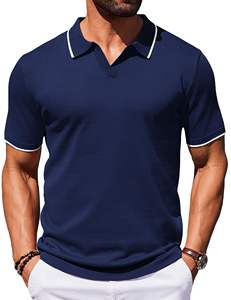 Polo en coton personnalisé chemises de sport pour hommes polo à logo t-shirts décontracté - Product Image 5