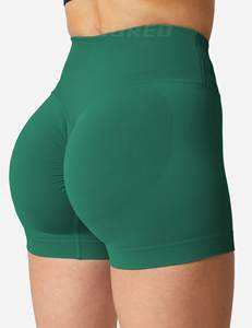 Pantalones cortos de Yoga sin costuras de cintura alta para mujer, mallas de entrenamiento, ropa deportiva para gimnasio, ropa deportiva reciclada hecha de Spandex/nailon - Product Image 1