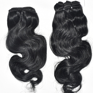 Cheveux humains indiens bruts, prix de gros, Bodywave, teinture noire, naturels, non traités, cuticules alignées, à vendre - Product Image 1