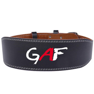 Fabricación de GAF, cinturón de levantamiento de pesas de cuero de vaca genuino 100% hecho a medida, cinturón de cuero de levantamiento de pesas con logotipo personalizado - Product Image 2
