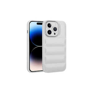 Funda de Silicona Blanca de Lujo Netzy para iPhone 14 Pro, Brillante, con Protección de Cámara, TPU Suave, Compatible con 7 Plus 11 Pro - Product Image 1