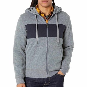 Vente en gros de sweats à capuche fabrication OEM veste à capuche décontractée de sport surdimensionnée polaire noir personnalisé sweats à capuche avec fermeture éclair hommes - Product Image 1