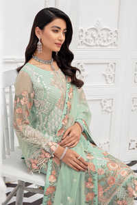 Robe de soirée en mousseline de soie Salwar Kameez de haute qualité pour femmes pour adultes - Product Image 4