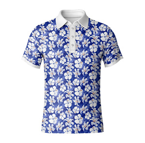 Camisas de Golf para Hombre al Por Mayor, Precio Bajo, MOQ Bajo, Tejido de Poliéster, Impresión por Sublimación, Transpirables, con Botones - Product Image 4