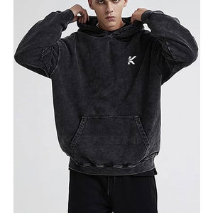 Sweat à capuche en molleton 100 % coton de haute qualité pour homme, hiver, écologique et respirant, coupe classique, décontracté, pour l'extérieur et le streetwear - Product Image 3