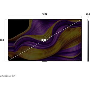 55-Inch 4K Smart LED TV with 120Hz Refresh Rate HDTV Definition Black Cabinet WiFi Interface - Product Image 1