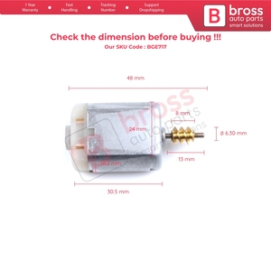 Actuador de Cerradura de Puerta de Coche BGE717 FC280, Motor de 12V CC, Eje de 48 mm, 13 mm, 1020528 3K4437 - Product Image 5