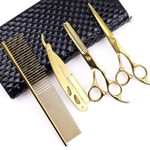 Ciseaux de coupe de cheveux Kit de ciseaux de coiffeur ciseaux professionnels pour coiffeur ensemble de ciseaux de coupe de cheveux amincissants - Product Image 2