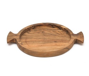 Plateau en forme de bonbons en bois naturel fabriqué à la main pour les collations Fruits secs vaisselle décorative cuisine rustique plateau à manger pièce cadeau - Product Image 5