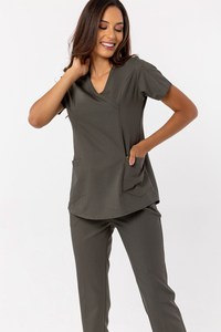 OEM Unisex Polyester Cotton Quick Dry Breathable Washable Stretchy Hospital <b>Scrub</b> <b>Sets</b> with Customizable Options for Nurses - Product Image 4