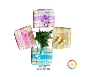 Sac en rotin en plastique écologique pour les femmes panier de marché élégant avec sangle en PP coloré sac à main tricoté réutilisable pour le shopping - Product Image 1