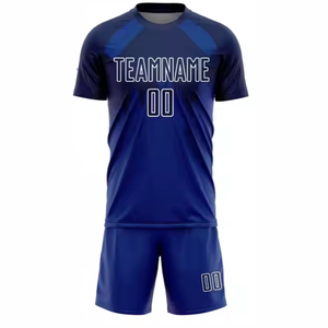Maillots de football personnalisés imprimés par transfert thermique, unisexe, 100% polyester, antibactérien, séchage rapide, extensible, manches courtes, nouveauté - Product Image 5