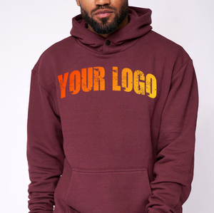 Sweats à capuche personnalisés pour hommes Sweat à capuche en polaire épaisse 100% coton Poids lourd Logo imprimé personnalisé Sweats à capuche & Sweatshirts pour hommes - Product Image 3