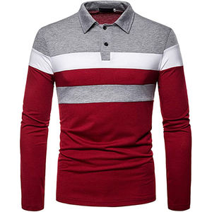 Polo à Sublimation de haute qualité pour hommes, été, pull tricoté, t-shirt, couleur contrastante, coupe Slim, imprimé, Polo de Golf - Product Image 5