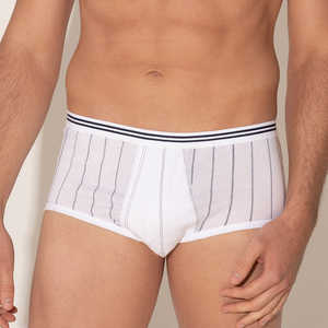 Calzoncillos de Algodón 100% Tejido con Estampado Personalizado, Cierre Frontal, Cintura Alta, Paquete de 3 para Pedidos al por Mayor en el Reino Unido - Product Image 1