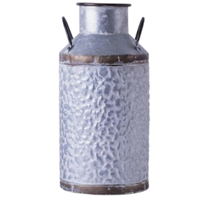 Jardinière décorative de jardin Seau à lait fait main Jardinière à fleurs Qualité supérieure Bidon à lait galvanisé - Product Image 3