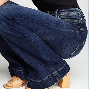 Pantalon évasé pour femme à la mode avec toucher doux et apparence chic Pantalon évasé extensible avec ceinture haute - Product Image 6