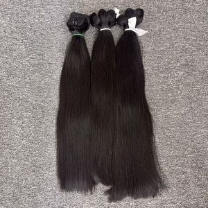 Vente en gros d'extensions de cheveux humains bruts vietnamiens Texture personnalisée Paquet frontal doux couleur naturelle pour femme - Product Image 2