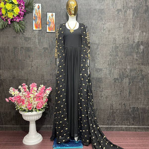 KOTI-GOWN แฟนซี georgette หนักออกแบบใหม่กับ dupatta - Product Image 1