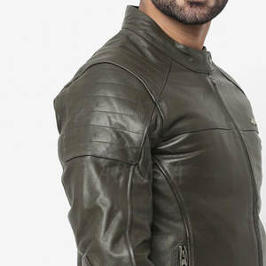 Chaqueta de piel de vaca para hombre con cuello levantado de talla grande para uso en exteriores-Precio al por mayor - Product Image 6