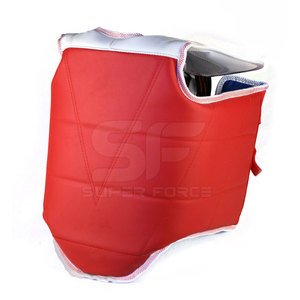 อุปกรณ์ป้องกันหน้าอกสำหรับชกมวยทำจากหนัง PU มีการเย็บที่แข็งแรงและสวมใส่สบาย - Product Image 1