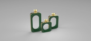 Premium Modern Luxury Set of 2 Metal with Enamel Finished Flower <b>Vase</b> Unique Style Fancy for Home Decoration and Weeding Decor - Product Image 4