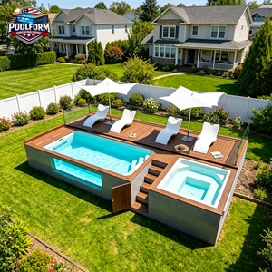 Outdoor Large Container Children's Spa Pool House Glass Fiber <b>Window</b> Steel Frame Modular Ground Factory Direct Sale Pool - Product Image 4