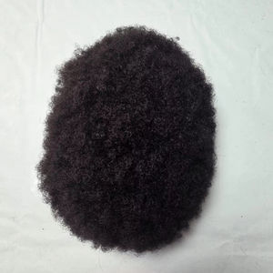 Perruque 100% cheveux humains indiens, style afro, toupet avec vague profonde lâche et vague naturelle, imperméable, Taz Hairb BD Mono Base - Product Image 1