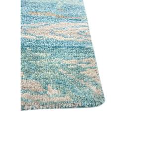 Tapis en laine noué à la main Erbe Classic Blue pour salon, rectangulaire, style abstrait, modèle AKWL-1642 - Product Image 4