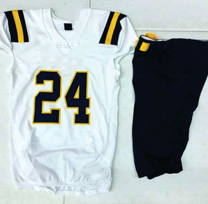 Camiseta de Fútbol de Malla en Blanco, Uniforme Deportivo de Fútbol Americano Retro 2024 al por Mayor, Uniforme de Fútbol para Adultos - Product Image 1