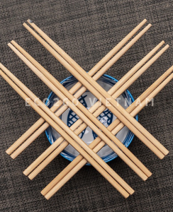 Baguettes en bambou artisanales avec logo personnalisé et ensemble de baguettes en bambou à utiliser à la maison, restaurant peut emballage personnalisé - Product Image 5