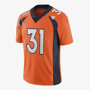 Maillot de football américain personnalisé en twill, manches courtes, 100% polyester, respirant, séchage rapide, OEM personnalisé, homme adulte - Product Image 3