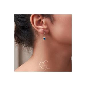 Occhio malocchio perlina orecchino Color oro 925 argento Sterling - Product Image 1
