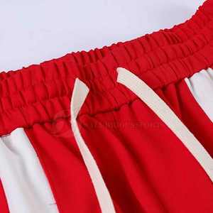 Pantalon de survêtement slim-ajusté en coton et polyester pour hommes, style sport décontracté, taille élastique, streetwear haut, pantalon évasé, cargo, teint uni - Product Image 5