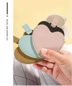 Bag Mirror Heart Shape Folding Makeup Pocket Mirror For Travel