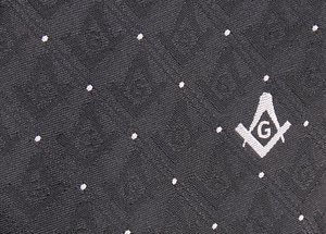 Quality New Craft Masonic Black Square & Compass Design <b>Tie</b> Regalia Masons Gift Mens Polyester Neck <b>Ties</b> Wholesale ronpex - Product Image 3